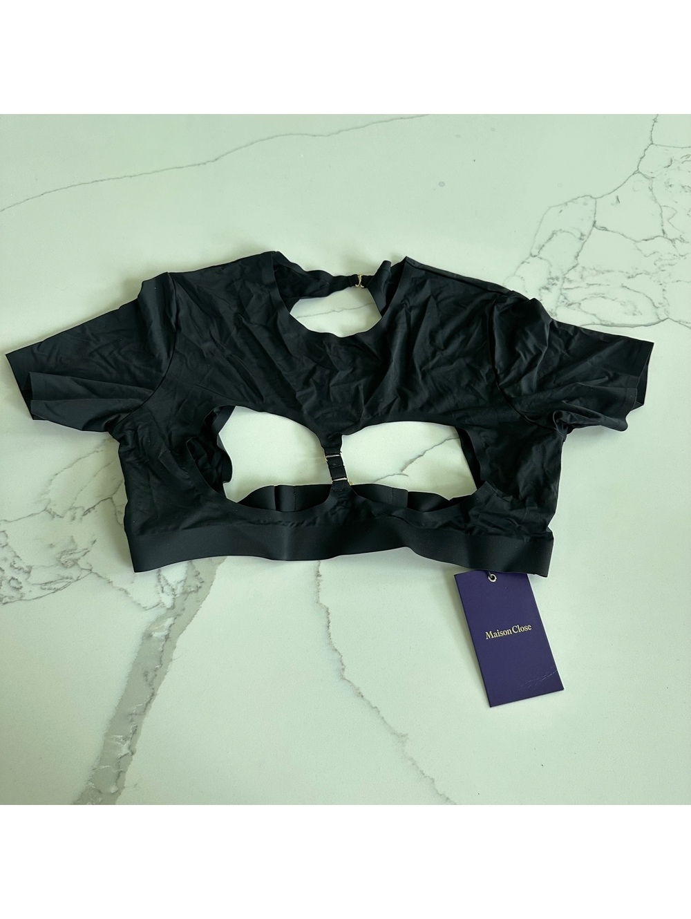 Maison Close Ouvert cut-out crop top Size M